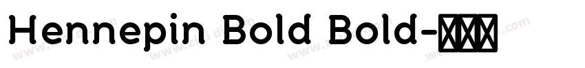 Hennepin Bold Bold字体转换